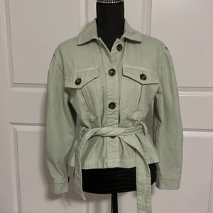 Stradivarius Pastel Green Jacket